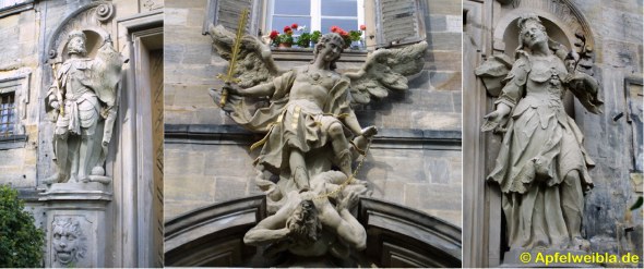 Bamberg: Kaiserportal am Michelsberg - Skulpturen von Johann Peter Benkert